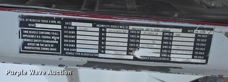 image for item DW3134 1999 International Paystar 5000 ready mix truck