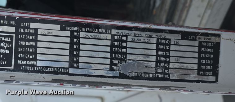 image for item DW3134 1999 International Paystar 5000 ready mix truck