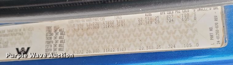 image for item DW3138 2014 Western Star 4900 EX glider kit dump truck