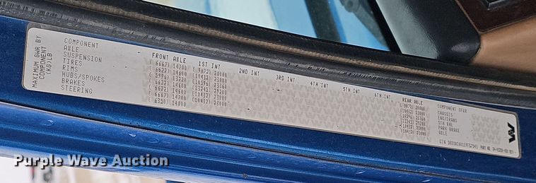 image for item DW3138 2014 Western Star 4900 EX glider kit dump truck