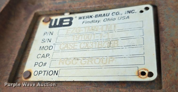 image for item DW3180 2013 Case CX36B ZTS mini excavator