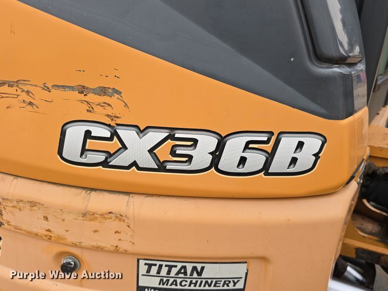 image for item DW3180 2013 Case CX36B ZTS mini excavator