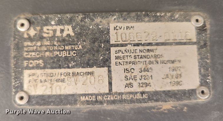 image for item DW3182 2005 Case SV208 single drum vibratory roller