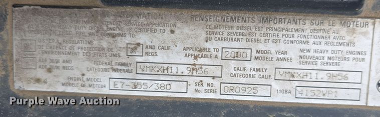 image for item DW3186 2001 Mack RD688S dump truck