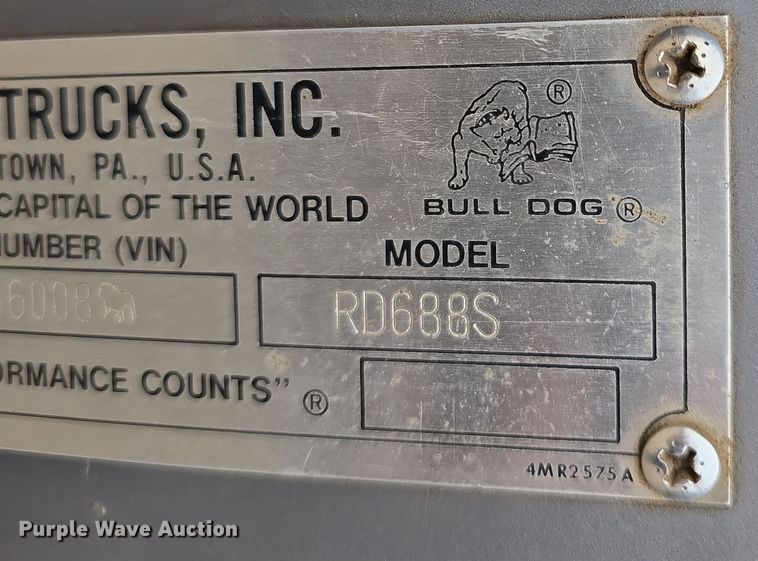 image for item DW3186 2001 Mack RD688S dump truck