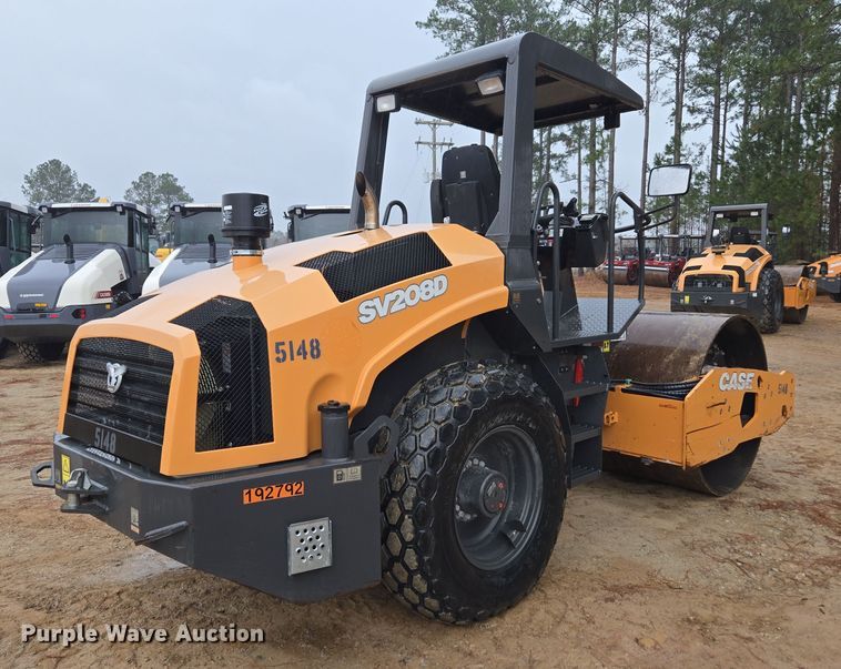 image for item EC3462 2019 Case SV208D single drum vibratory roller