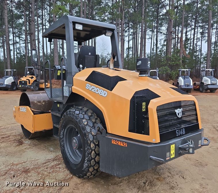 image for item EC3462 2019 Case SV208D single drum vibratory roller