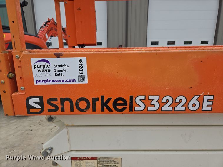 image for item ED2486 2019 Snorkel S3226E scissor lift