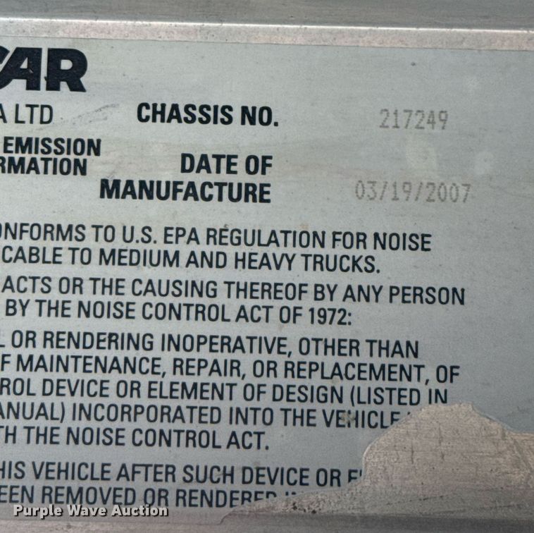 image for item ED5516 2008 Kenworth T370 pressure washer truck