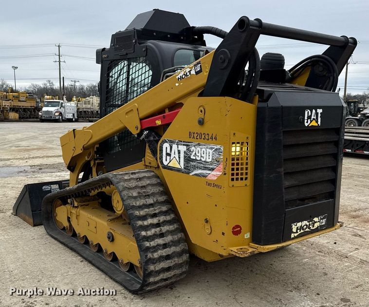 image for item ED5525 2018 Caterpillar 299D2 XHP tracked skid steer loader