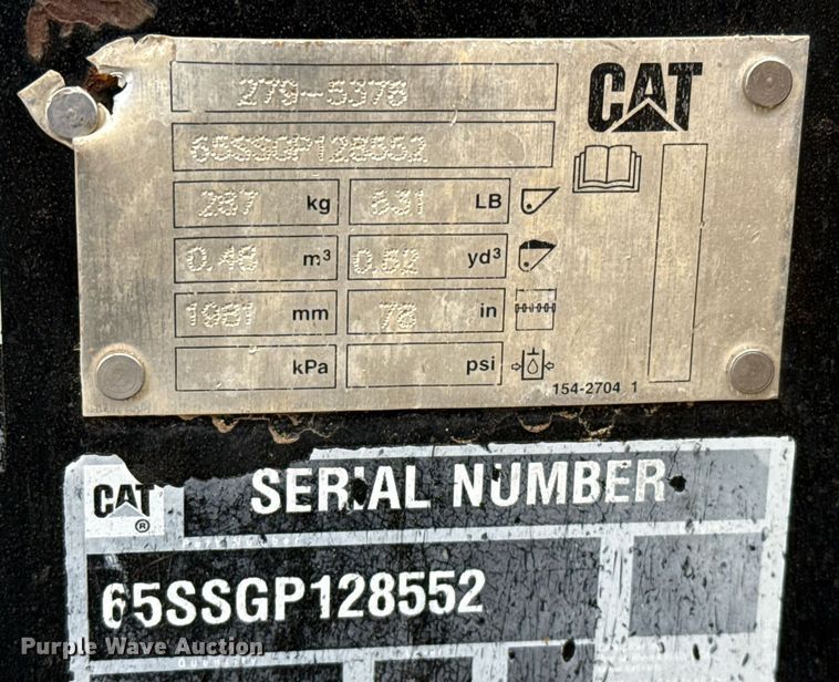 image for item ED5525 2018 Caterpillar 299D2 XHP tracked skid steer loader