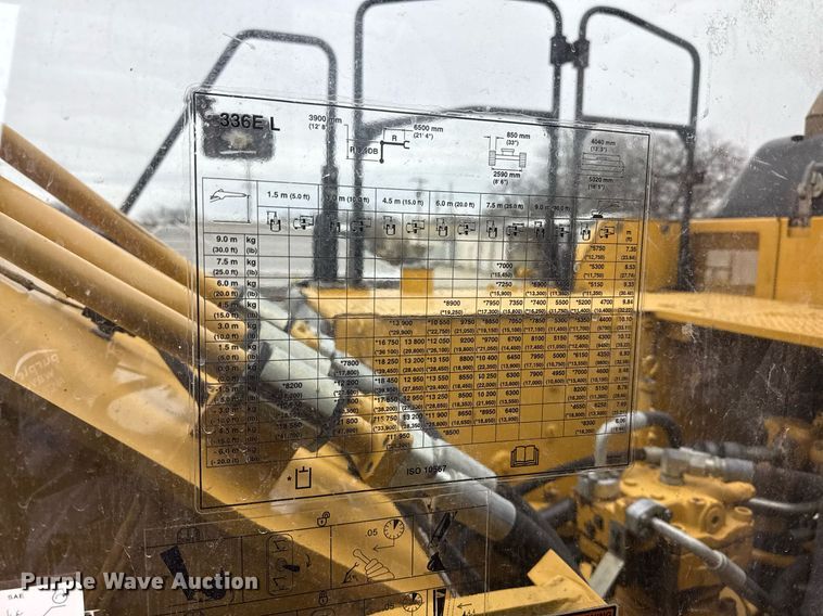 image for item ED5527 2014 Caterpillar 336E L excavator