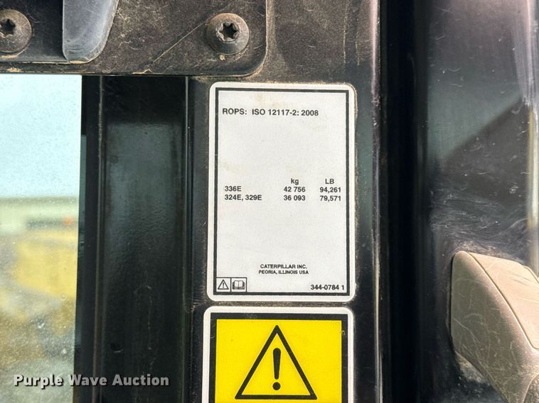 image for item ED5527 2014 Caterpillar 336E L excavator