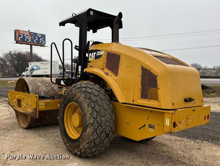 image for item ED5529 2016 Caterpillar CS56B single drum vibratory roller