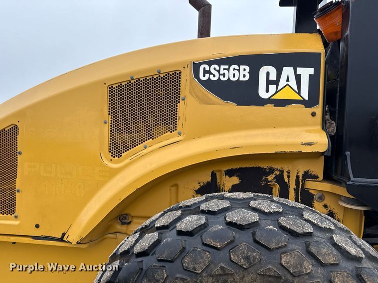 image for item ED5529 2016 Caterpillar CS56B single drum vibratory roller