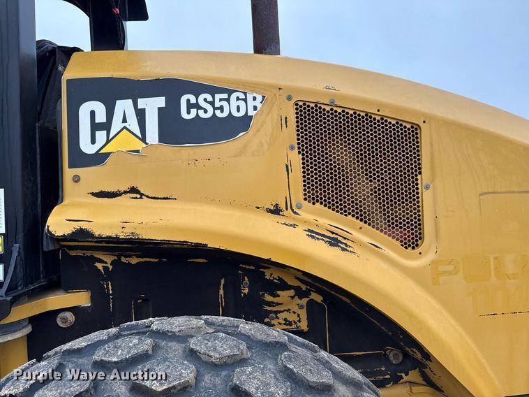 image for item ED5529 2016 Caterpillar CS56B single drum vibratory roller