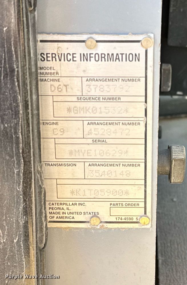 image for item ED5534 2014 Caterpillar D6T XL dozer