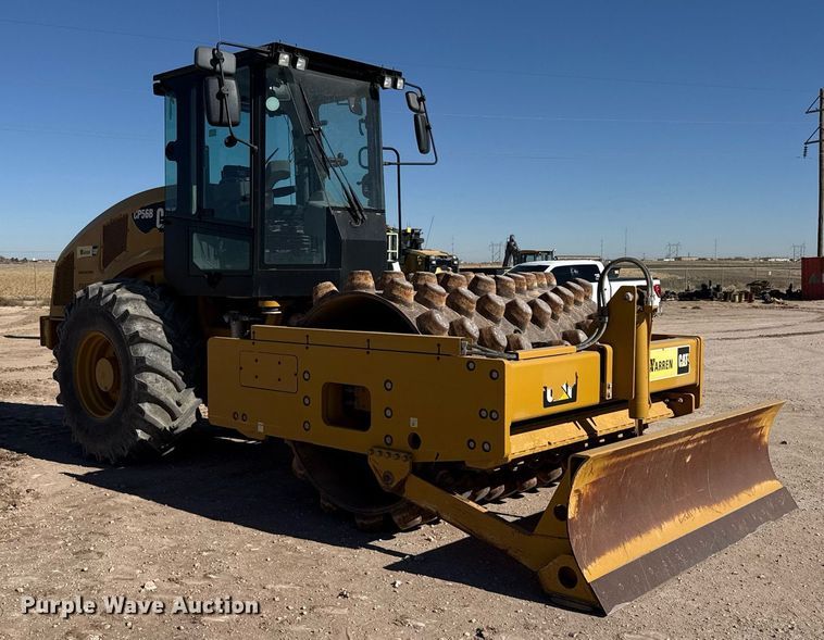 image for item ED5537 2017 Caterpillar CP56B single drum vibratory roller