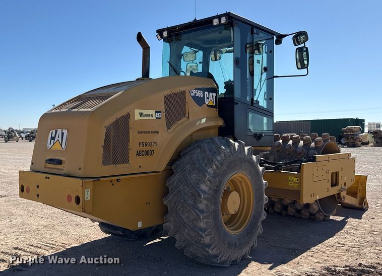 image for item ED5537 2017 Caterpillar CP56B single drum vibratory roller