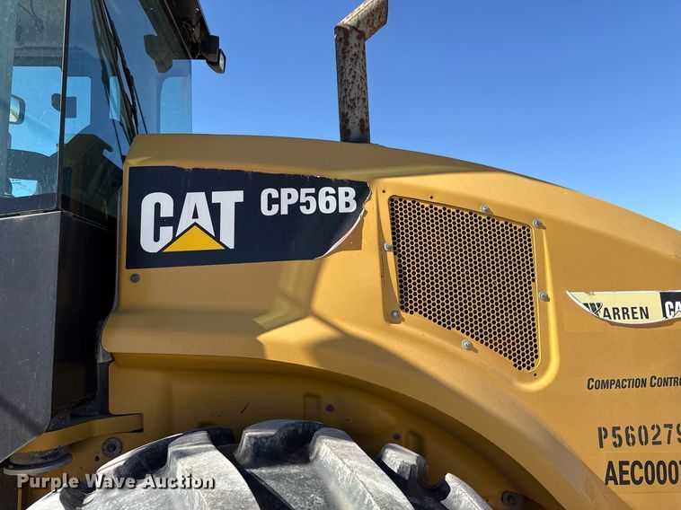 image for item ED5537 2017 Caterpillar CP56B single drum vibratory roller