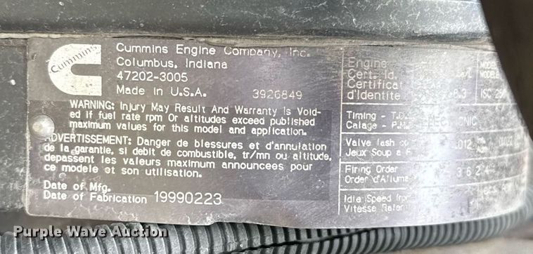 image for item ED5544 1999 Freightliner FL80 bucket truck