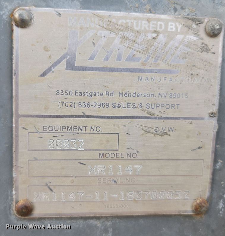 image for item EI4161 2018 Xtreme XR1147 telehandler