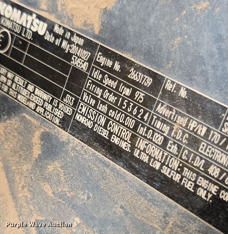 image for item EI4163 2015 Komatsu D61EXI-23 dozer