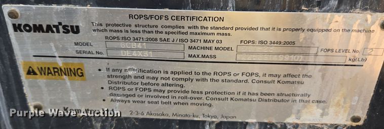 image for item EI4163 2015 Komatsu D61EXI-23 dozer