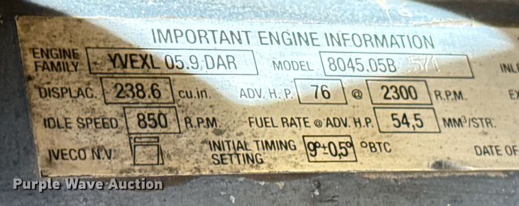 image for item EJ3484 2003 New Holland LB75 backhoe