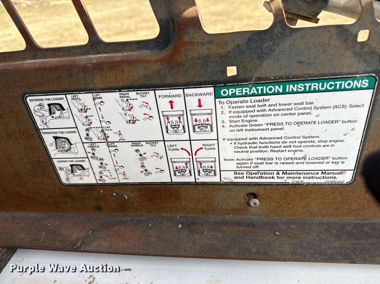 image for item EJ3485 2010 Bobcat T190 tracked skid steer loader