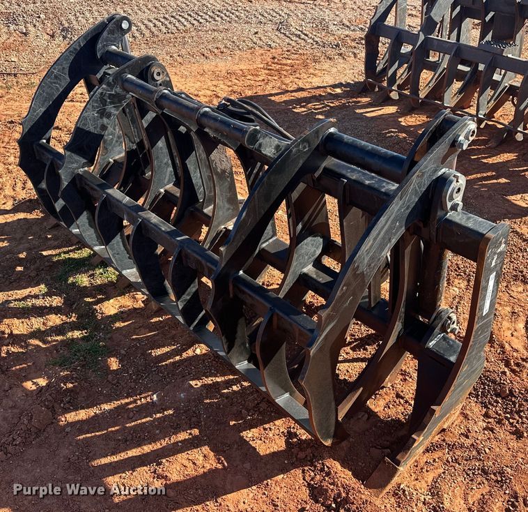 image for item EK0408 John Deere RR84 skid steer root rake grapple