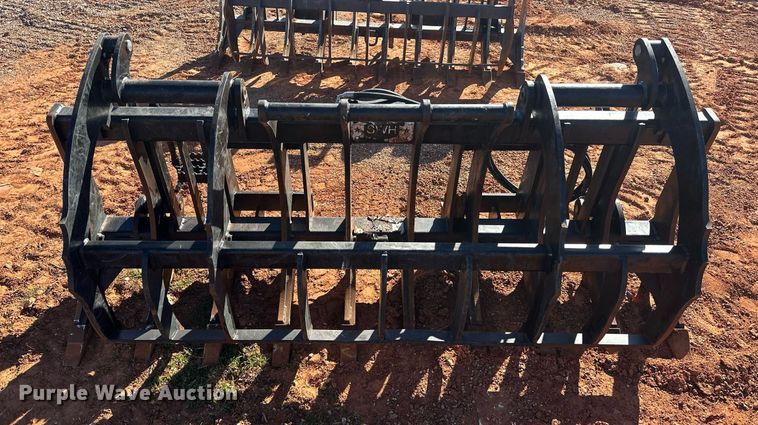 image for item EK0408 John Deere RR84 skid steer root rake grapple