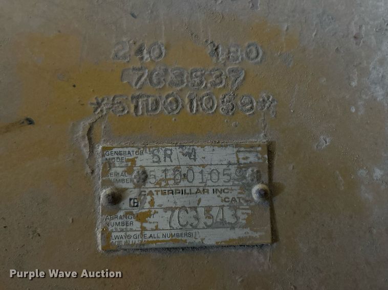 image for item EK2694 Caterpillar SR 4 generator trailer