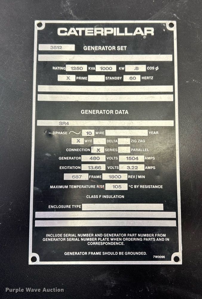 image for item EK2694 Caterpillar SR 4 generator trailer
