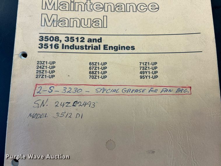 image for item EK2694 Caterpillar SR 4 generator trailer