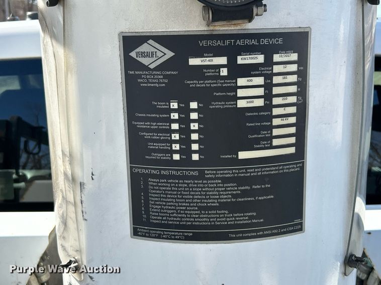 image for item EK2700 2017 Dodge Ram 5500HD bucket truck