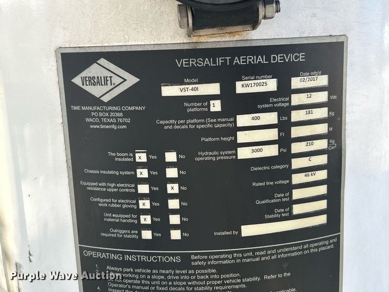 image for item EK2700 2017 Dodge Ram 5500HD bucket truck