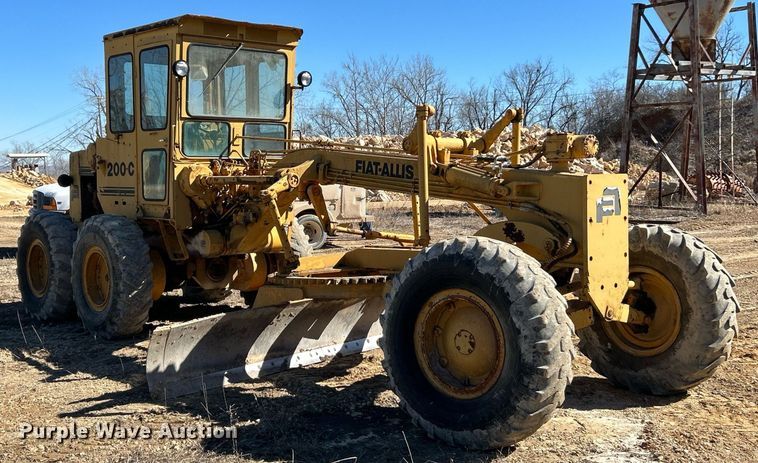 image for item EK2702 1979 FiatAllis 200C rigid frame motor grader