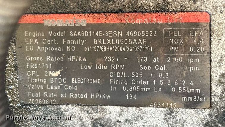 image for item EK2704 Komatsu WA430-6 wheel loader