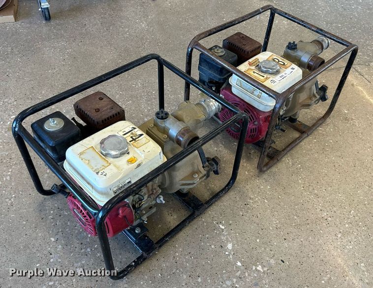 image for item EN5145 (2) Honda trash pumps