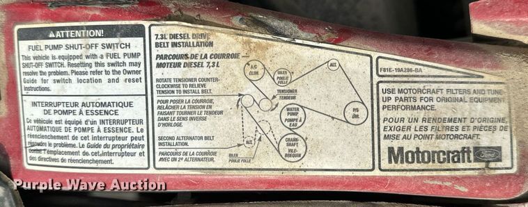 image for item EN5151 2001 Ford F550 Super Duty chipper truck