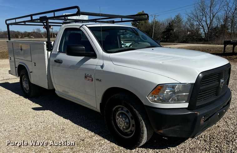 image for item EN5176 2012 Dodge Ram 2500 utility bed pickup truck