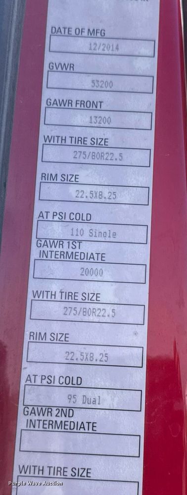 image for item EQ1011 2015 Kenworth T880 semi truck