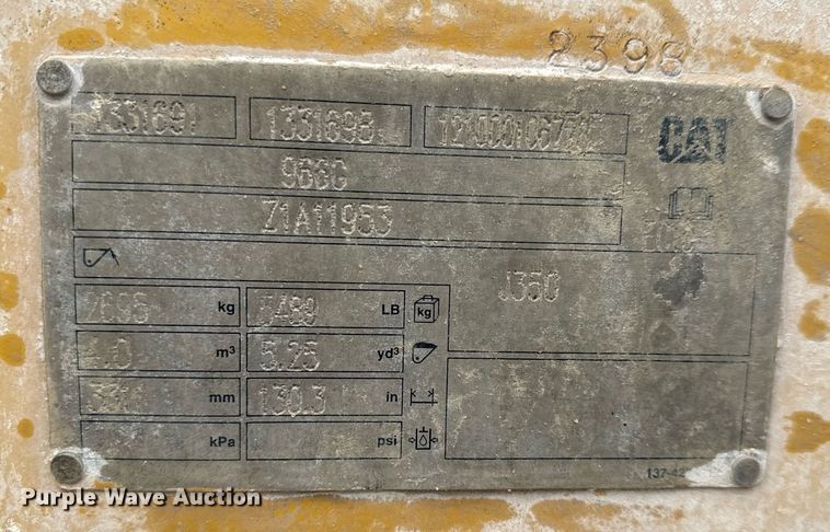 image for item EQ1037 2004 Caterpillar 972G wheel loader