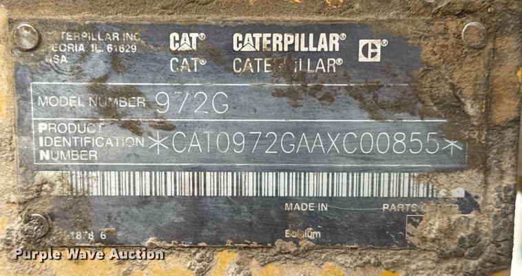 image for item EQ1037 2004 Caterpillar 972G wheel loader