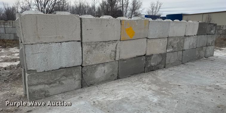 image for item EQ1047 (24) concrete edge bunker blocks 