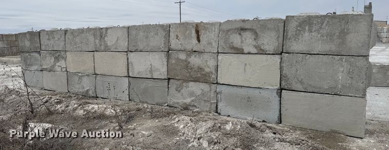 image for item EQ1047 (24) concrete edge bunker blocks 