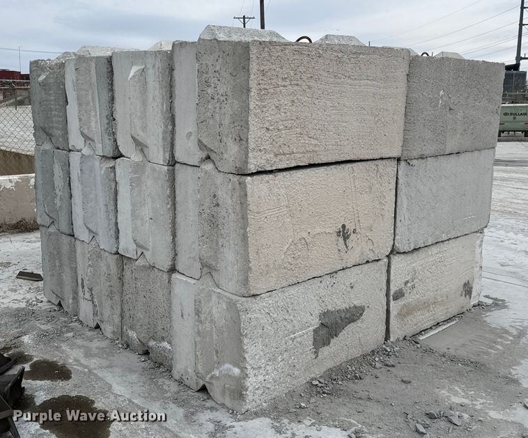 image for item EQ1057 (24) concrete edge bunker blocks 
