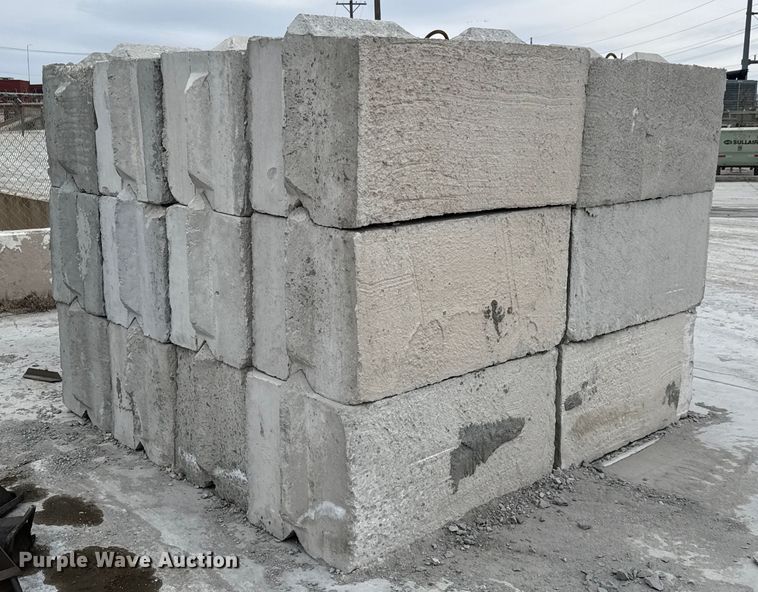 image for item EQ1060 (24) concrete edge bunker blocks 