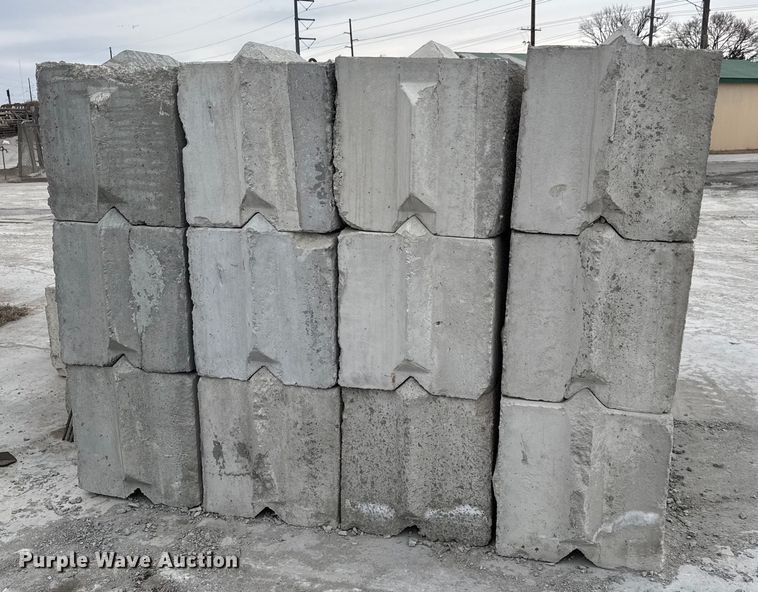 image for item EQ1060 (24) concrete edge bunker blocks 